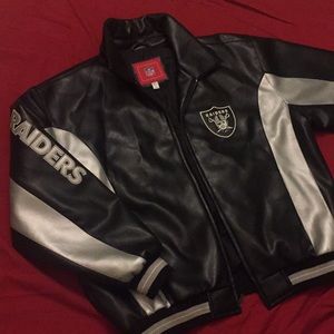 Raiders Nfl issue leather jacket